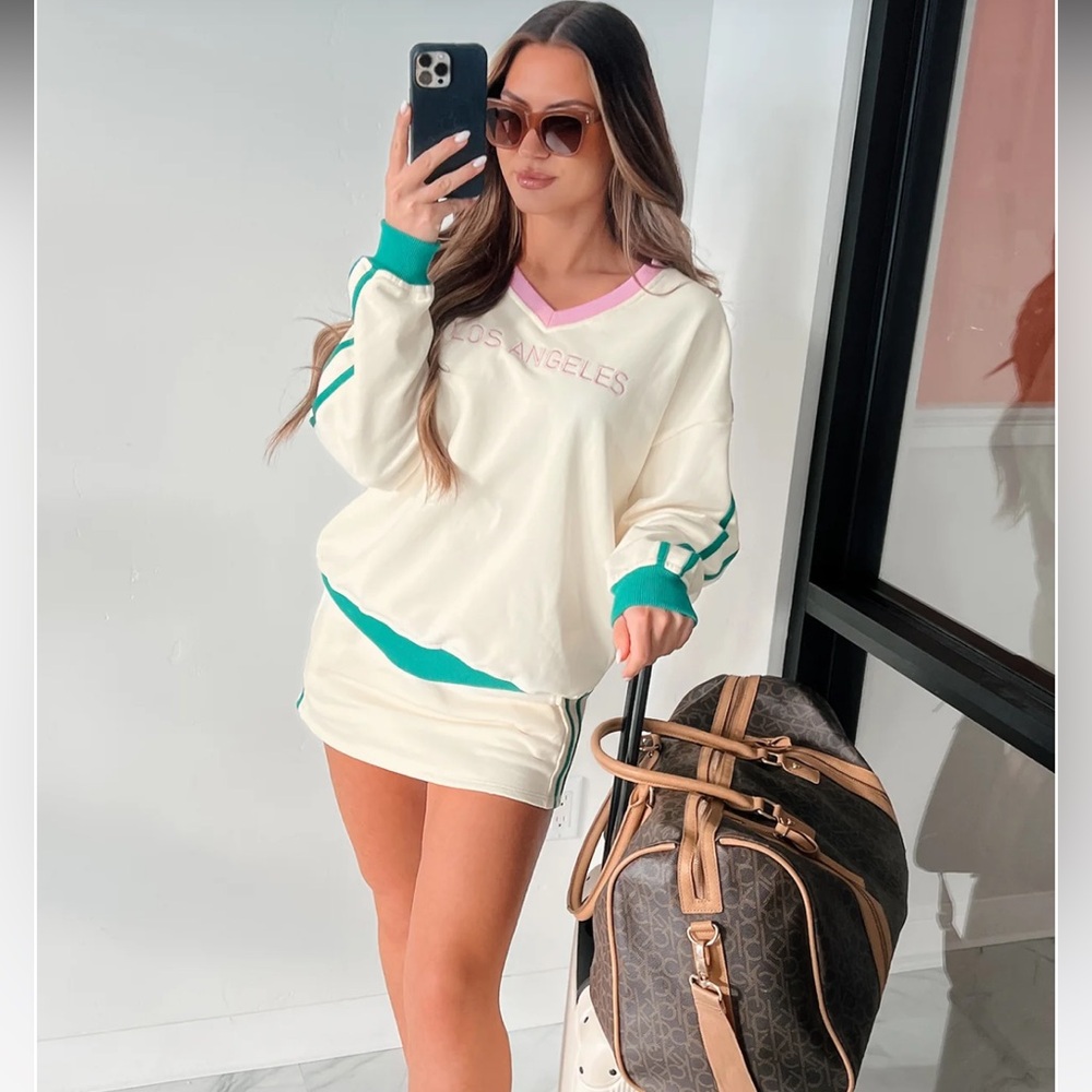 Sporty But Cute Two-Piece Athleisure Set